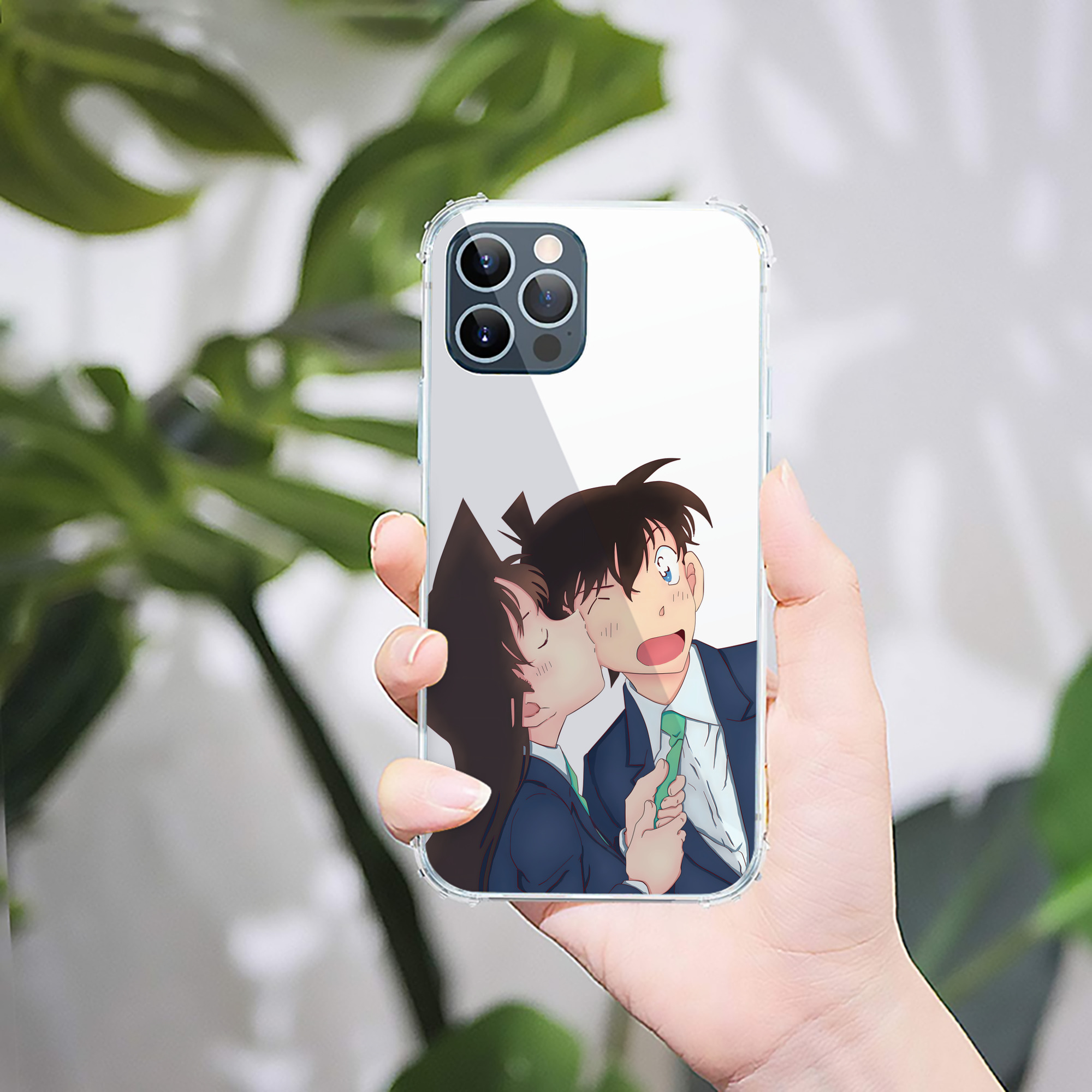 （画像用） 名探偵コナン Detective Conan 【iPhone 12シリーズ対応】透明スマホケース（クリアソフトケース）